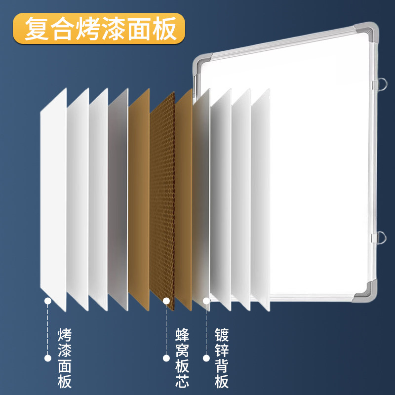 挂式双面白板写字板小黑板家用教学可擦写黑板贴磁性单双面儿童涂鸦墙贴小黑板家用教学可移动大白板留言画板,淘宝优惠券,粉丝福利购,淘宝优惠卷
