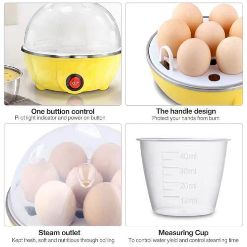 350W Mini Multifunction Egg Steamer Egg Boiler Cooker Kitche - 图1