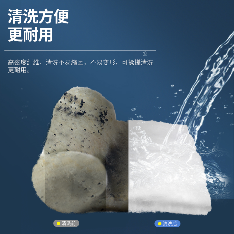 鱼缸过滤棉专用过滤器材料加厚羊绒棉高密度净化白海绵生化棉滤材 - 图2