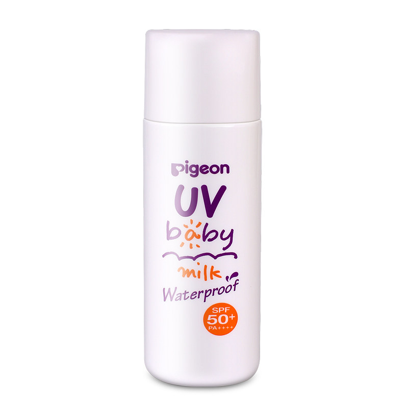 贝亲pigeon乳液spf50+日本防晒霜 优贝海外宝宝防晒乳/露