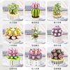 任选4只！哲高积木多肉植物diy礼物