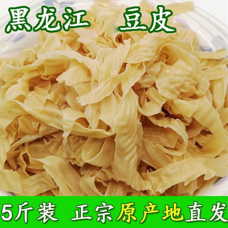 豆制品干货大全东北豆皮5斤素食农家豆制品豆皮干豆皮丝腐竹凉拌 - 图3