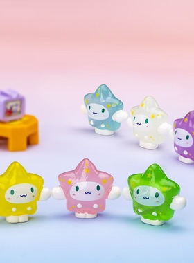 玉桂狗公仔立体小摆件夜光文具