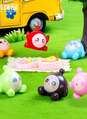 创意卡通立体实色蛋仔桌面装饰