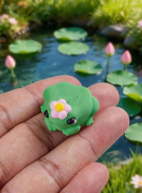 3D打池塘微景观造景小动物摆件