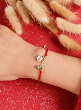 本命年红绳手链虎年转运虎虎声威