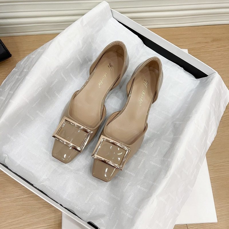 中空内增高单鞋女新款方扣绝美低跟女鞋法式鞋子巨好看高跟鞋夏季,淘宝优惠券,粉丝福利购,淘宝优惠卷