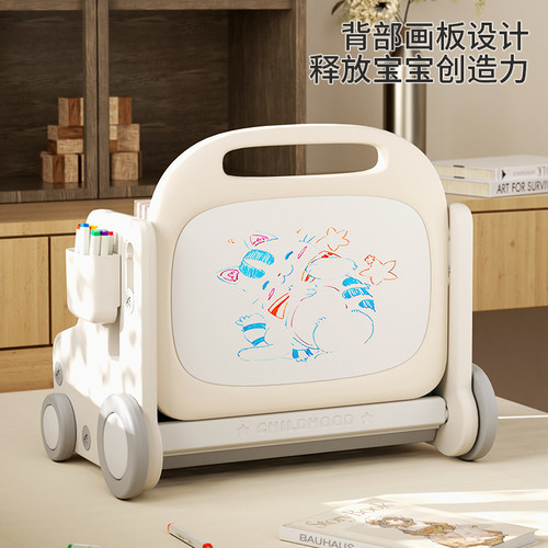 feelkids儿童书架绘本架阅读二合一宝宝玩具家用儿童房桌面收纳架 - 图2