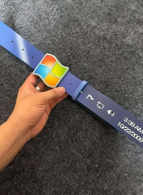 Windows7复古腰带微软创意任务栏皮带 90后怀旧男女同款个性高级