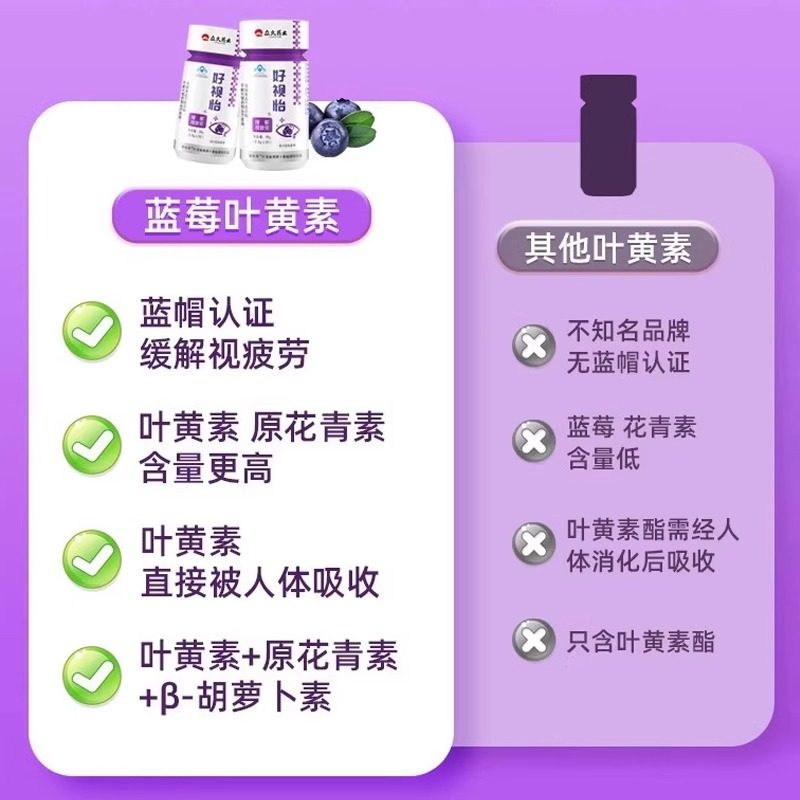众久正品叶黄素酯蓝莓越橘儿童成人非护眼专利蓝莓叶黄素酯软糖片,淘宝优惠券,粉丝福利购,淘宝优惠卷