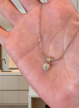 简约百搭绳结小方糖项链女礼物