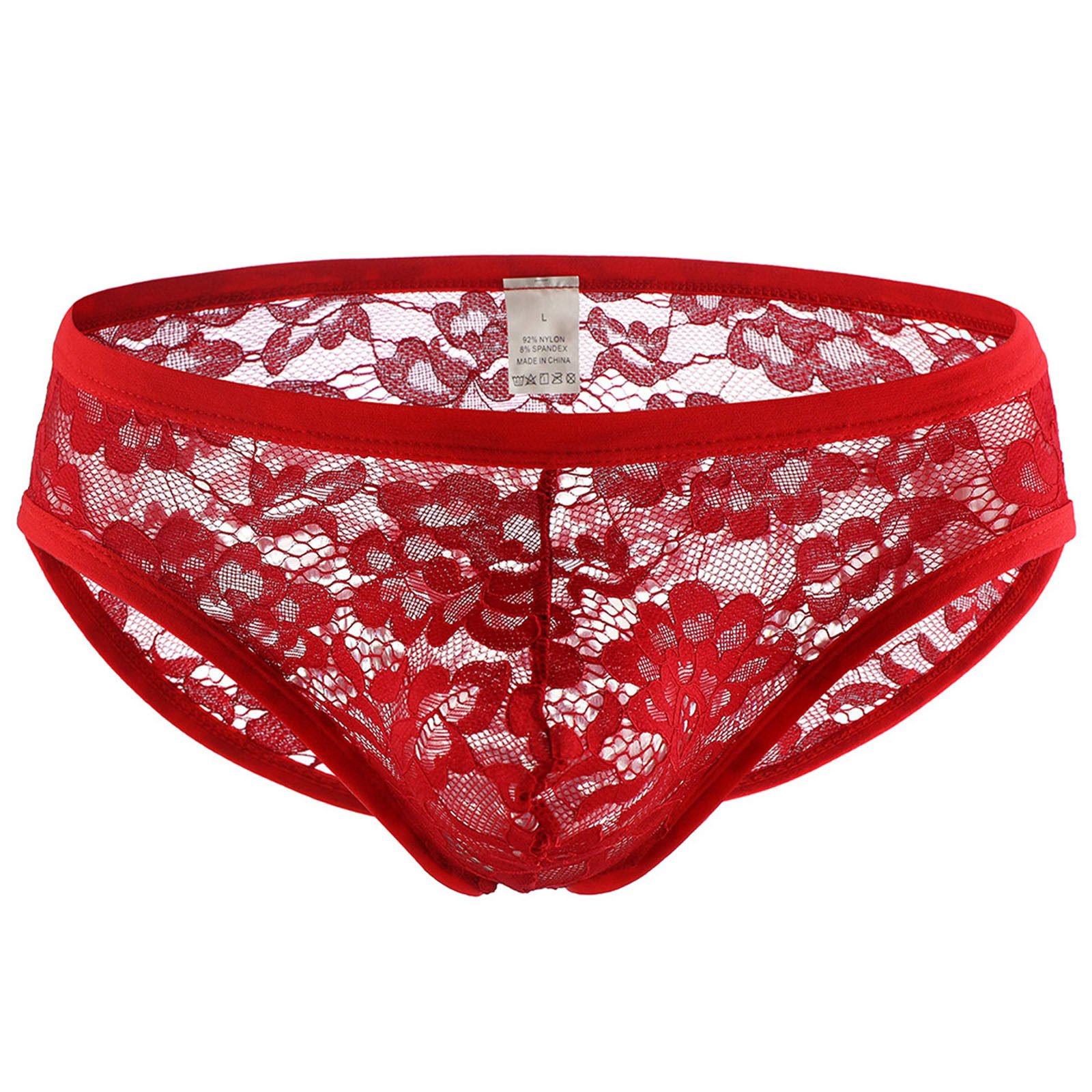 男士性感提臀内裤 蕾丝透明低腰三角裤男式纯色镂空情调裤衩伪娘,淘宝优惠券,粉丝福利购,淘宝优惠卷