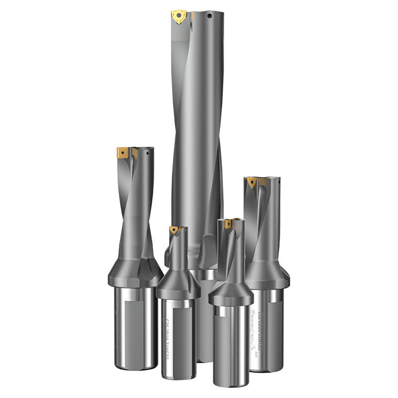 美日U钻刀杆暴力钻数控车床用u钻刀柄打深孔平底喷水快速钻WC刀片 - 图3