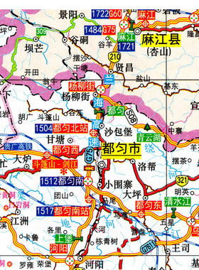 2026新款 黔南布依族苗族自治州地图 墙贴行政区划图 装饰地图