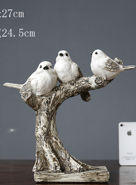 简约风小鸟装饰超市商场酒店摆件