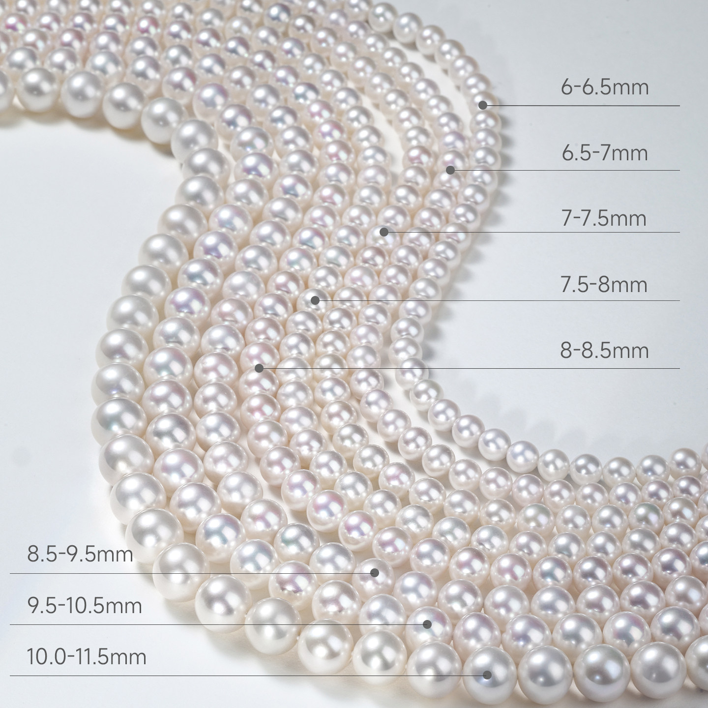 GiO Jewelry Polar Light Seedless Freshwater Pearl Necklace