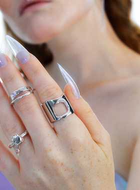 OINICIO初印925银紫锆石戒指