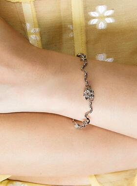 OINICO初印舒适区系列葡萄石液态花花藤蔓手链女情侣手饰男可调节