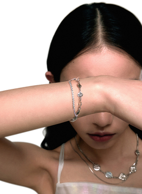 OINICIO初印茴鱼系列轻奢925纯银鱼鳞锆石缠绕手链女闺蜜手饰礼物