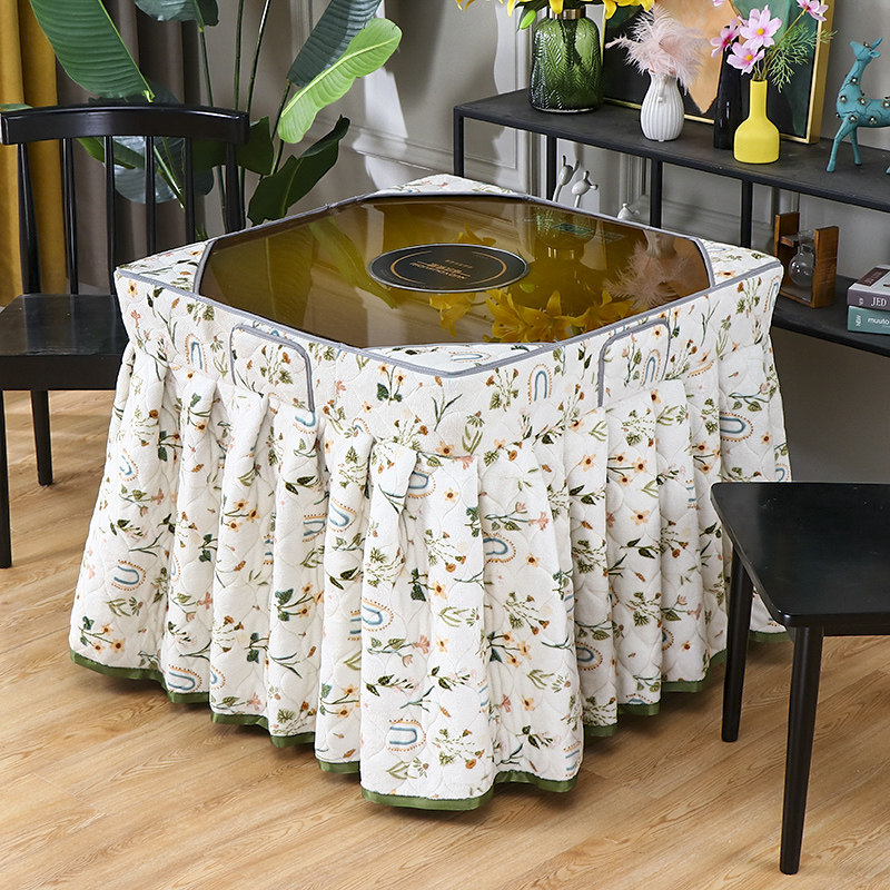 正方形无盖烤火罩加厚电炉罩取暖桌布罩方桌烤火桌子罩套冬季新款,淘宝优惠券,粉丝福利购,淘宝优惠卷