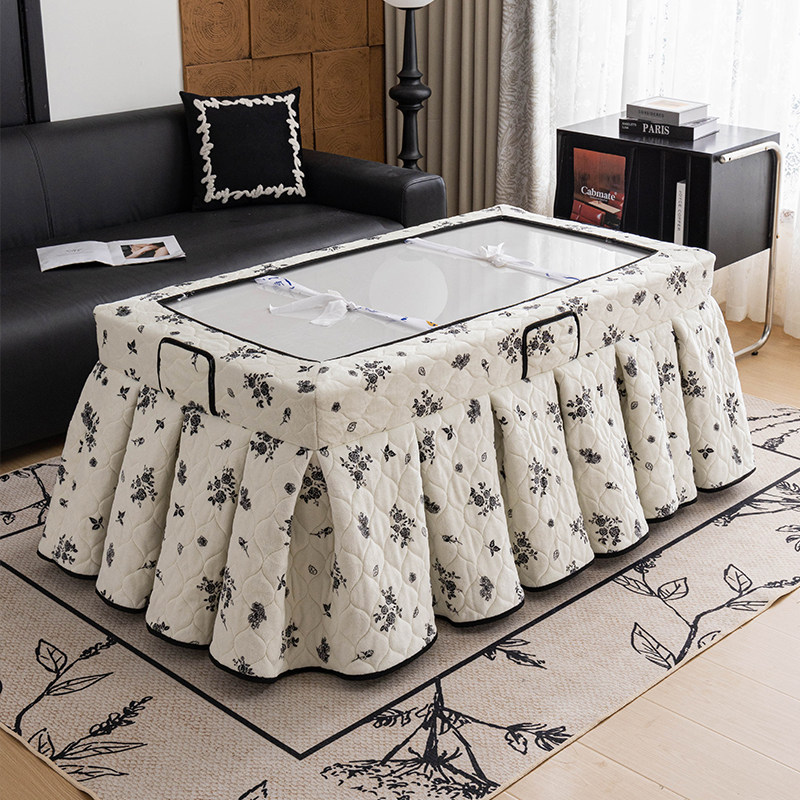 新款长方形烤火桌子罩套餐桌夹棉冬季加厚烤火被茶几电暖桌电炉罩,淘宝优惠券,粉丝福利购,淘宝优惠卷