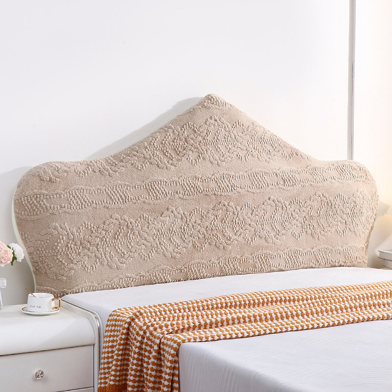 加高床头套罩全包新款凹凸异形半弧形遮丑靠背罩套盖布奶油风通用,淘宝优惠券,粉丝福利购,淘宝优惠卷