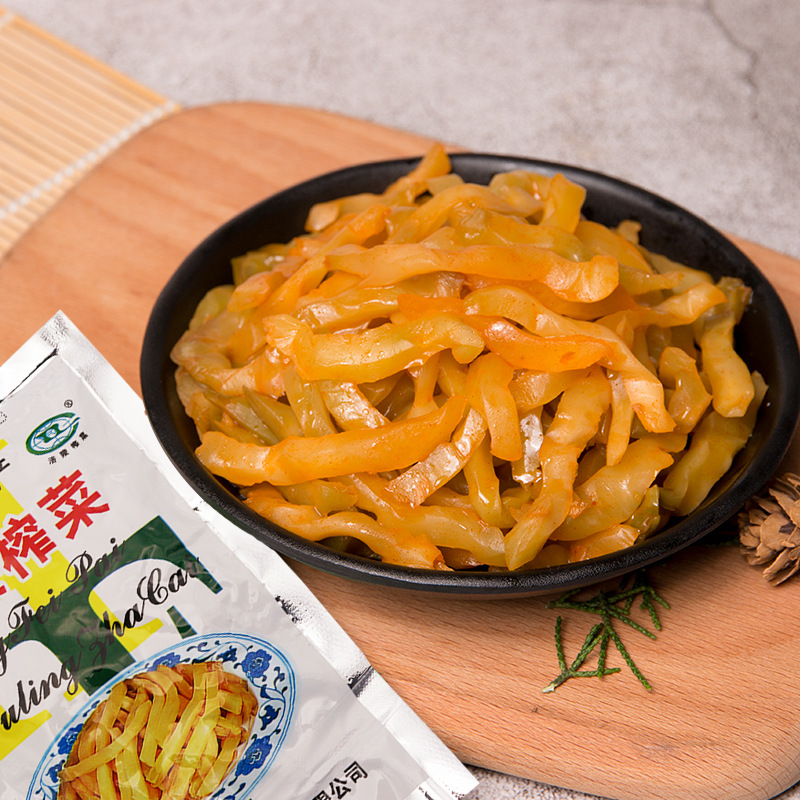 涪陵榨菜官方旗舰店涪陵榨菜丝小包装整箱批发榨菜下饭菜开味咸菜