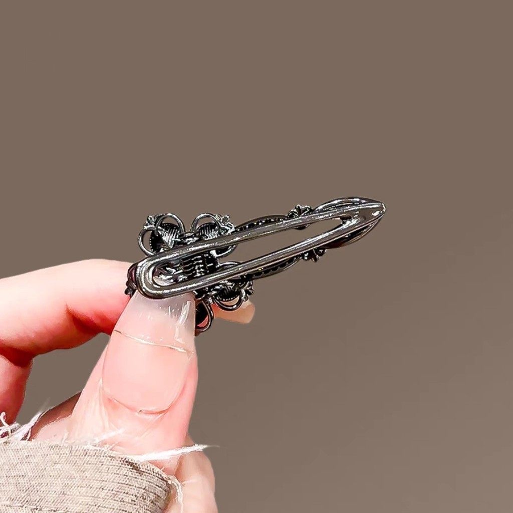 四叶草发夹女新款气质侧边夹鸭嘴夹碎发夹子发卡高级感水钻刘海夹,淘宝优惠券,粉丝福利购,淘宝优惠卷