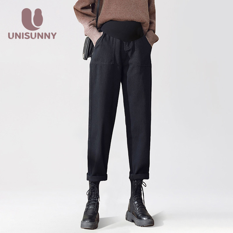 unisunny春秋外穿加绒时尚孕妇裤子 unisunny孕妇打底裤