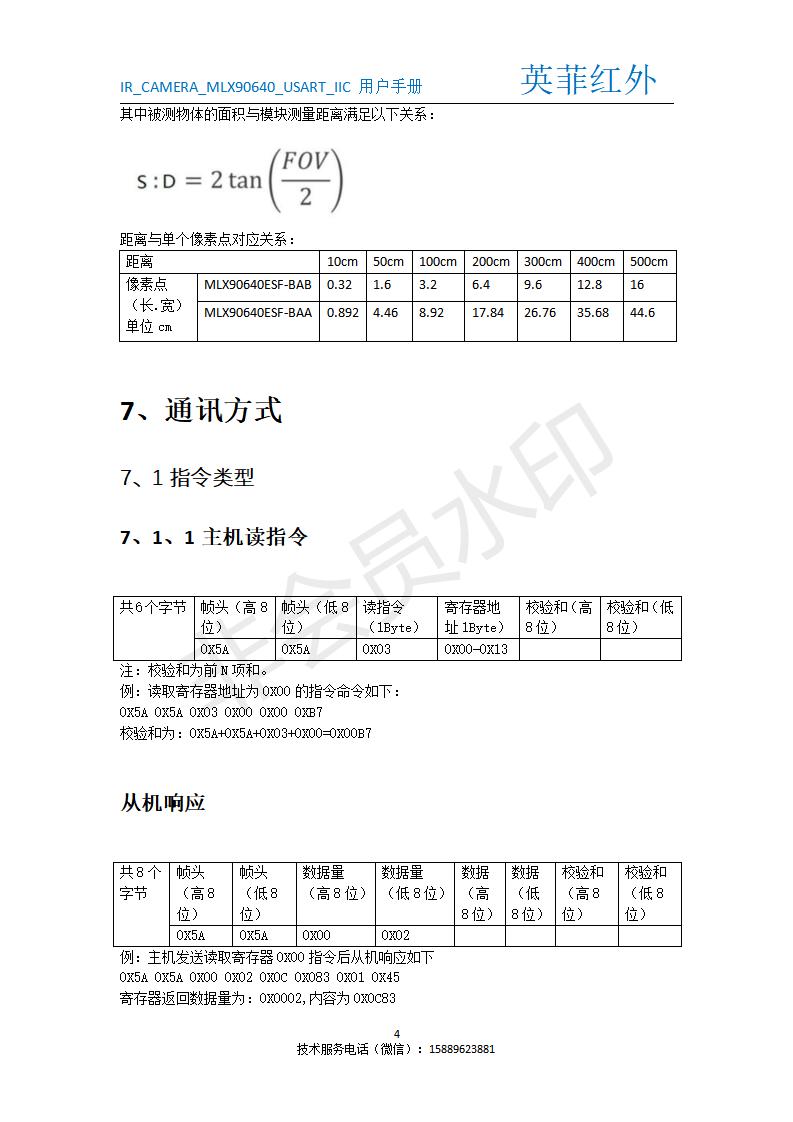 MLX90640 热成像测温模块 32X24 串口 DIY 送资料 - 图3