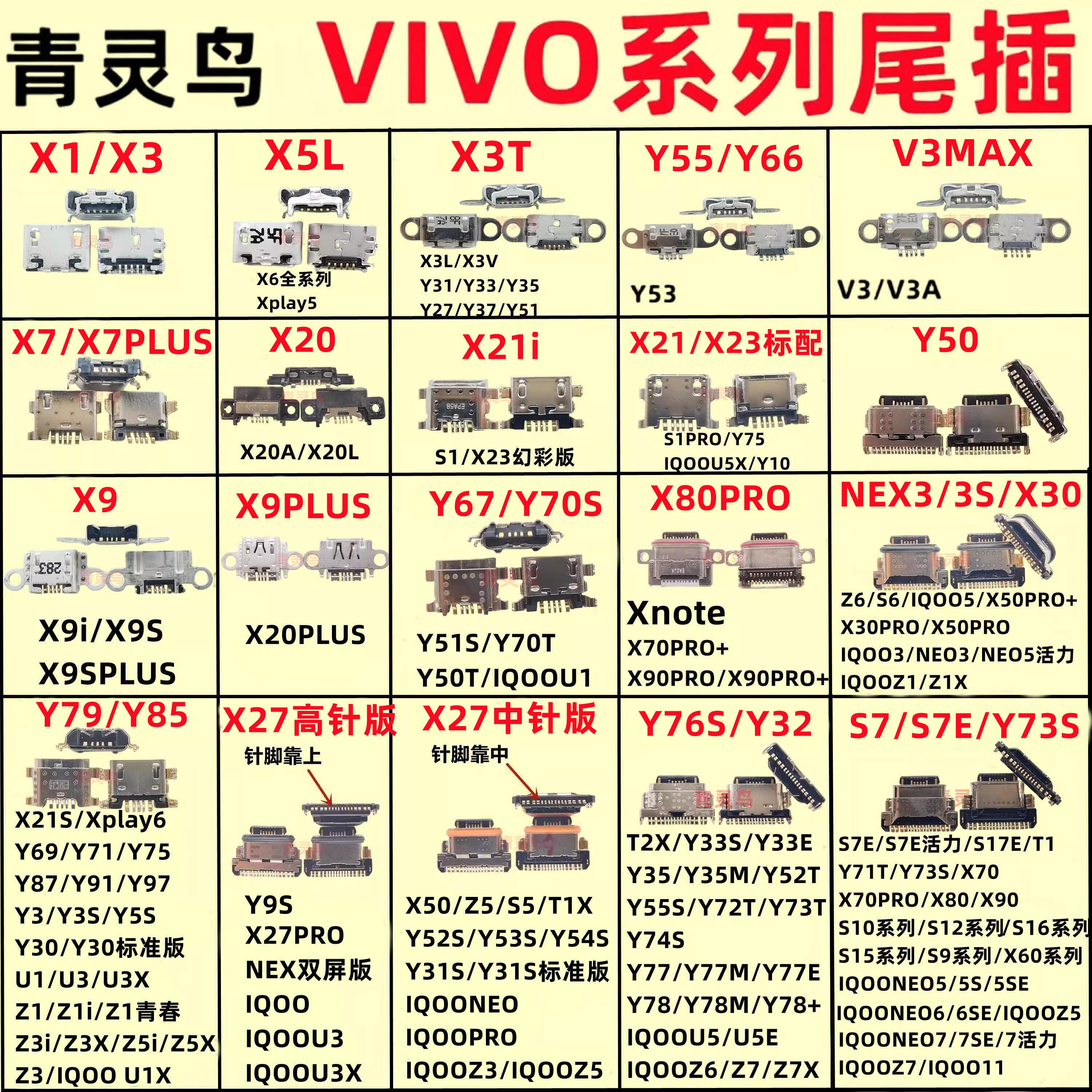 适用红米小米9/12/13/NOTE9/12pro/10 K50通用安卓尾插接口大全-图0