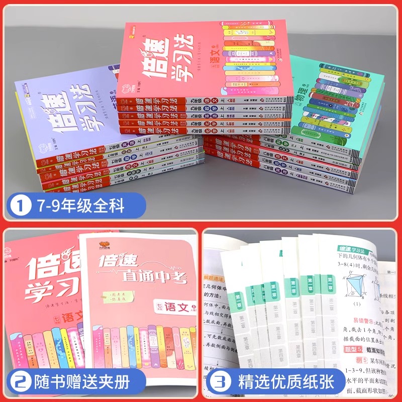 2024倍速学习法 人教版 四年级一二三五六年级下册上册语文数学英语人教版小学教材全解析解读黄冈学霸随堂课堂笔记 - 图2