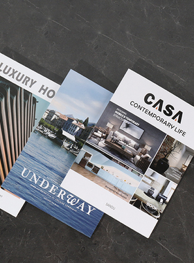 本与书架英文仿真摆件软装装饰品