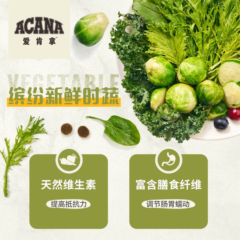 【自营】ACANA/爱肯拿美国进口农场盛宴鸡肉鲜肉全阶段猫粮5.4kg