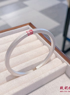 古法福字纯银手镯女百搭时尚轻奢