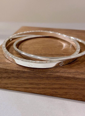 幸运纯银手镯玫妃小众