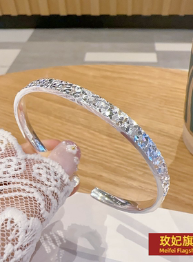 原创设计女银饰正生纯银足银手镯