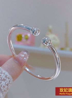 原创设计女银饰正生纯银足银手镯