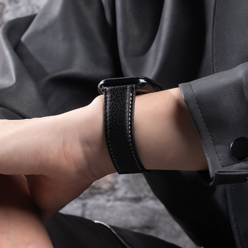 匠戴适用苹果S10手表S11表带iwatch10表带S8新款applewatch表带9高级感S7磁吸ultra/se手表带8智能男真皮夏季,淘宝优惠券,粉丝福利购,淘宝优惠卷