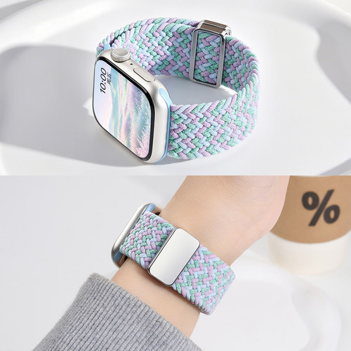 匠戴适用苹果S11手表iwatch11表带applewatch10t创意尼龙编织S8磁吸夏天运动se3新款8女款S7男智能Ultra3高级 - 图3