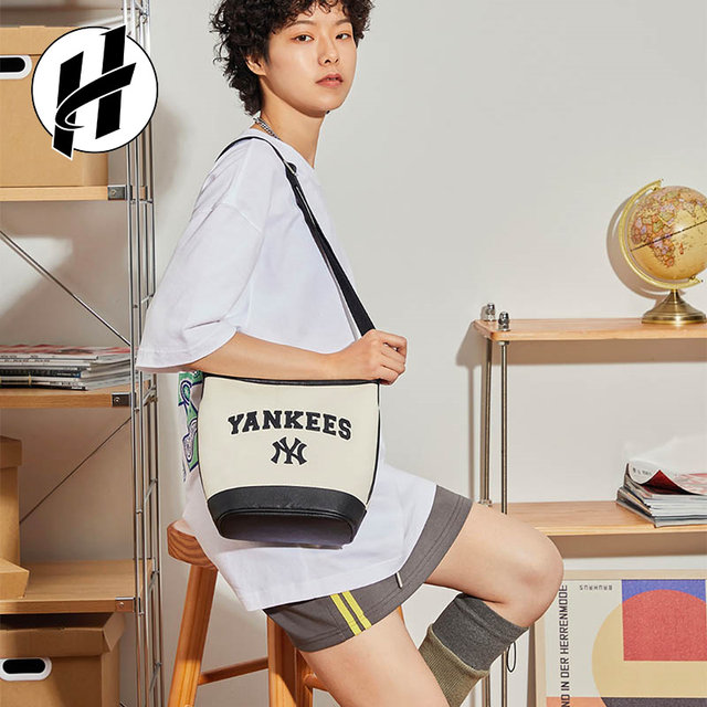 MLB College Bucket Bag Adjustable Shoulder Strap Crossbody Bag