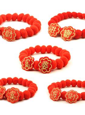 新年红色猫咪狗狗球球项圈弹力可调节宠物圣诞配饰柯尔鸭配饰