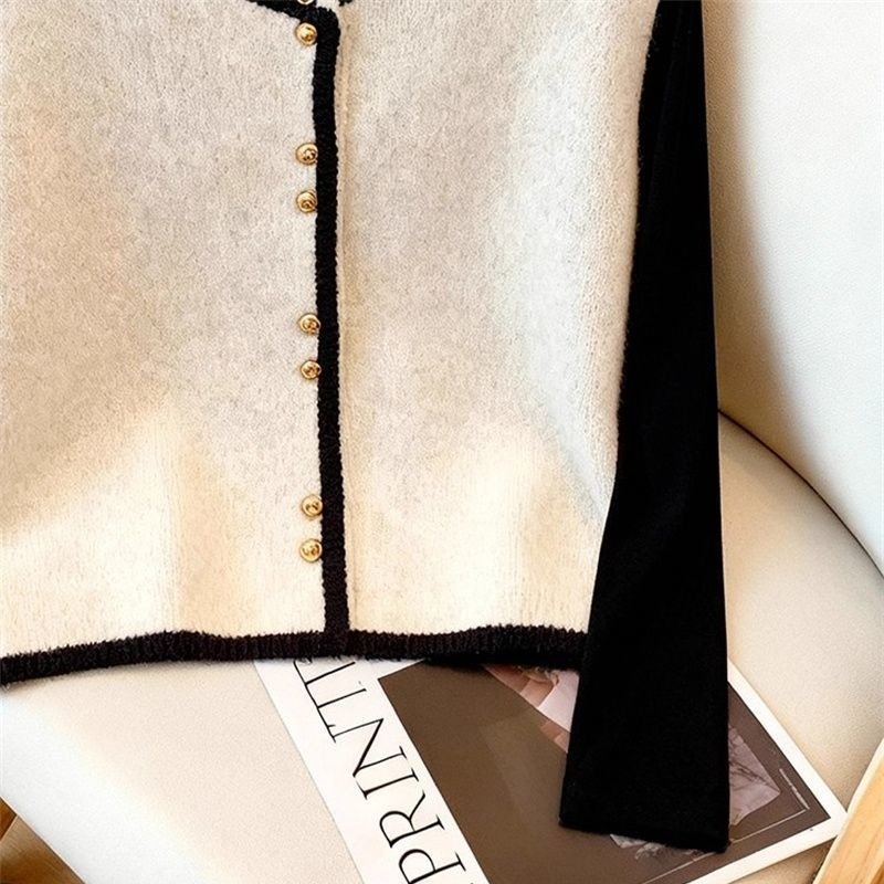 2026冬季小香风圆领针织马甲女撞色珍珠扣无袖背心叠穿打底两件套,淘宝优惠券,粉丝福利购,淘宝优惠卷