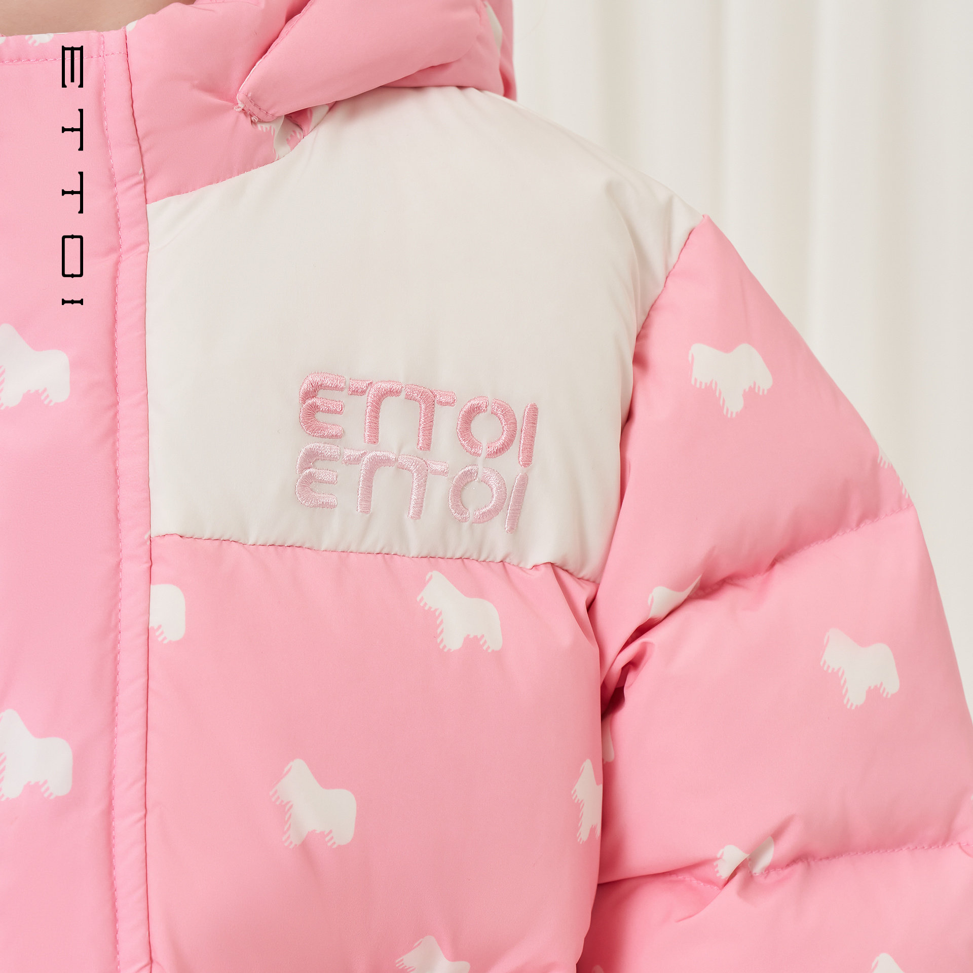 朗姿童装/ETTOI爱多娃儿童羽绒服设计感鸭绒女童外套2025冬季新款,淘宝优惠券,粉丝福利购,淘宝优惠卷