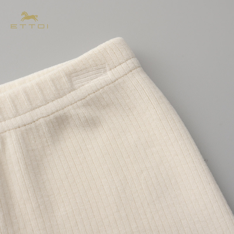 【朗姿集团】ETTOI爱多娃儿童米白色打底裤可爱印花舒适条纹百搭,淘宝优惠券,粉丝福利购,淘宝优惠卷