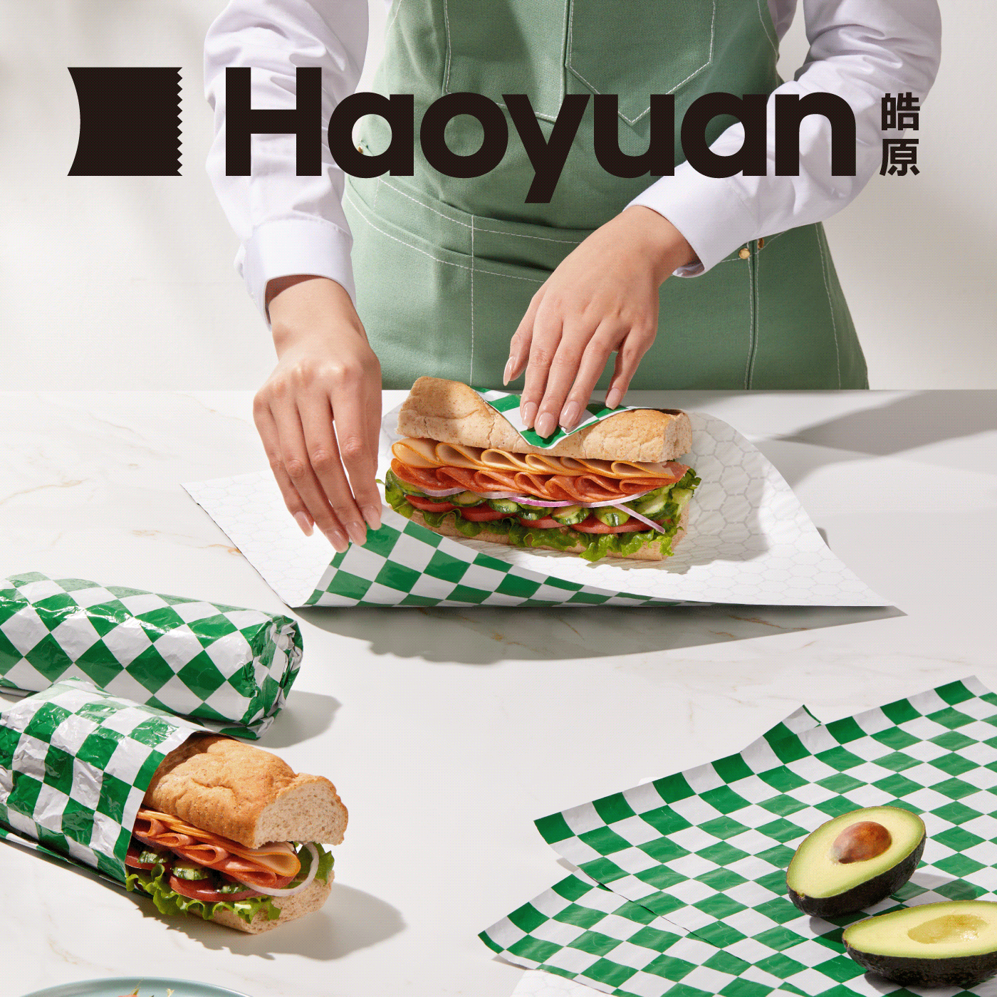 皓原绿白金色红白格汉堡纸三明治墨西哥卷饼包装保温铝箔锡纸蜂窝,淘宝优惠券,粉丝福利购,淘宝优惠卷