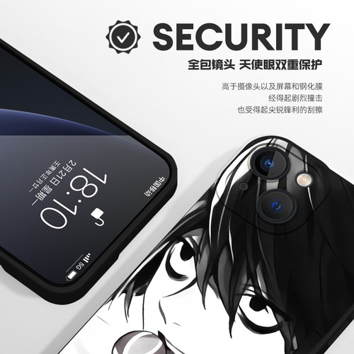 deathnote适用苹果16手机壳iPhone15promax死亡笔记14笔记本13mini/L/12夜神月11漫画xs周边xr动漫x/8plus/7p - 图2
