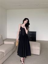 Designers section 2022 Real beats for real senior Comeback Guhben Small Black Dress Cashews slim and heavy work jacquard hanging boom