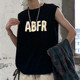 Summer pure cotton vest men's loose outer wear hurdle vest