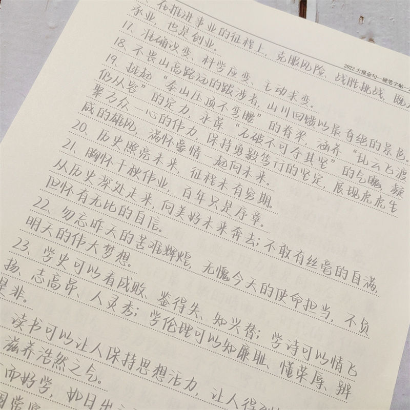 玫瑰体字帖写练字帖文案大全手写体经典小说语录高中初中钢笔女生